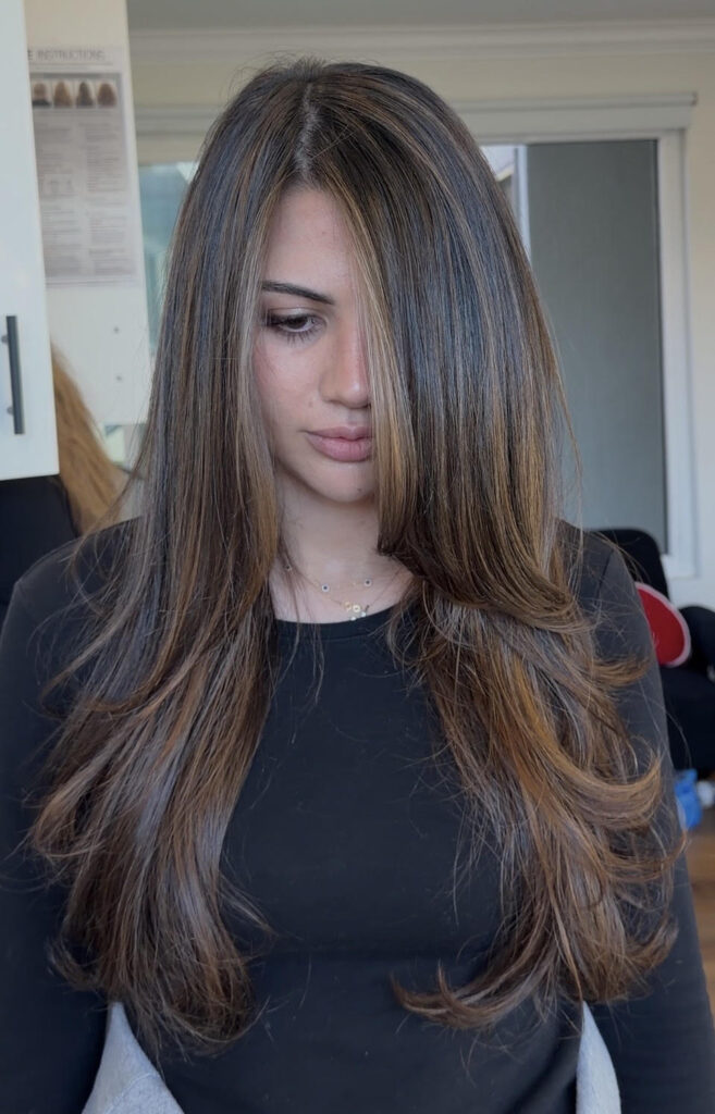Hair Blow Out Chocolate Brown